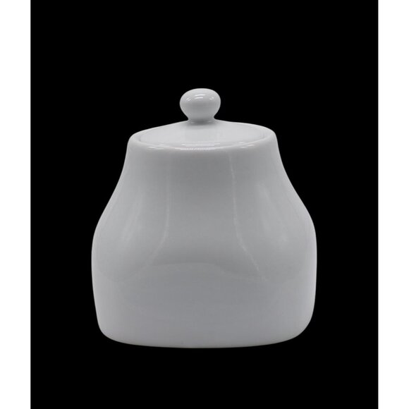 Pier 1 Imports Luminous White Porcelain Creamer & Sugar Bowl Set VGC - Picture 6 of 8